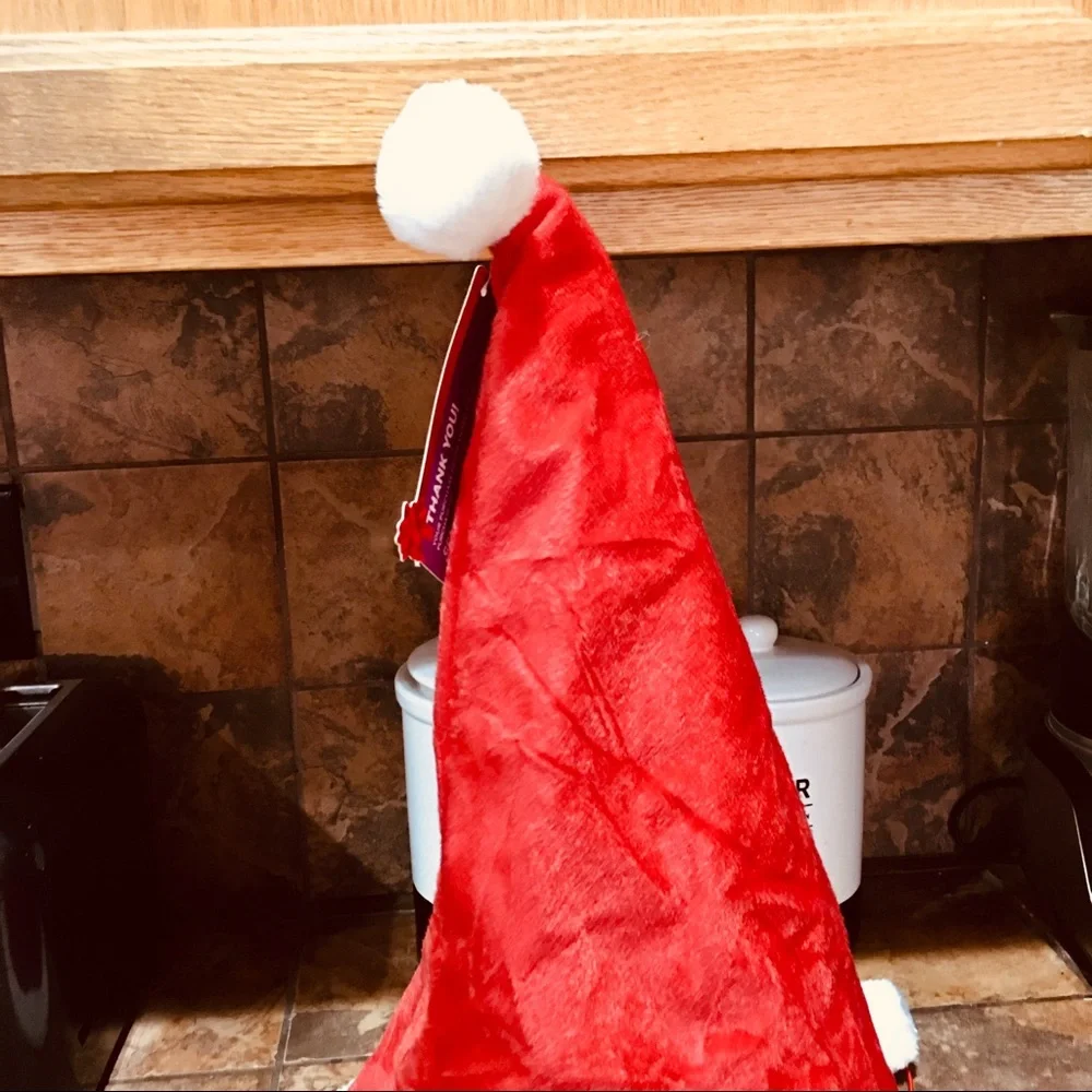 Large cat tunnel crinkly sounds Santa Christmas hat shape style animal pets